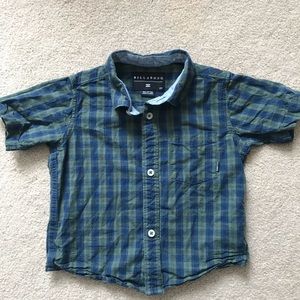 Billabong kids short sleeve button down